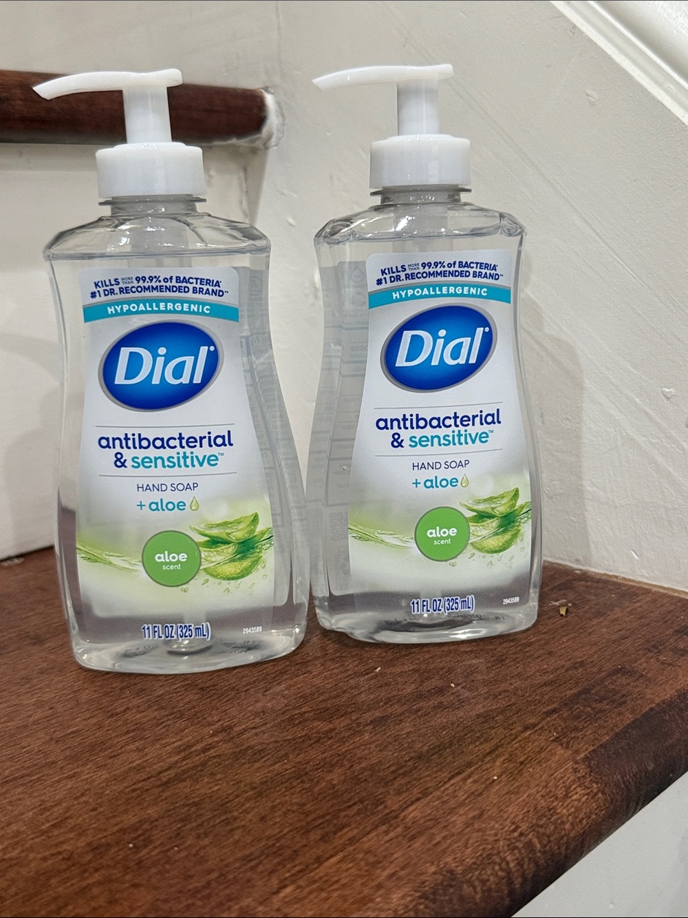 New bundle of Dial Antibacterial & Sensitive Hand Soap Aloe - Clear Bottle